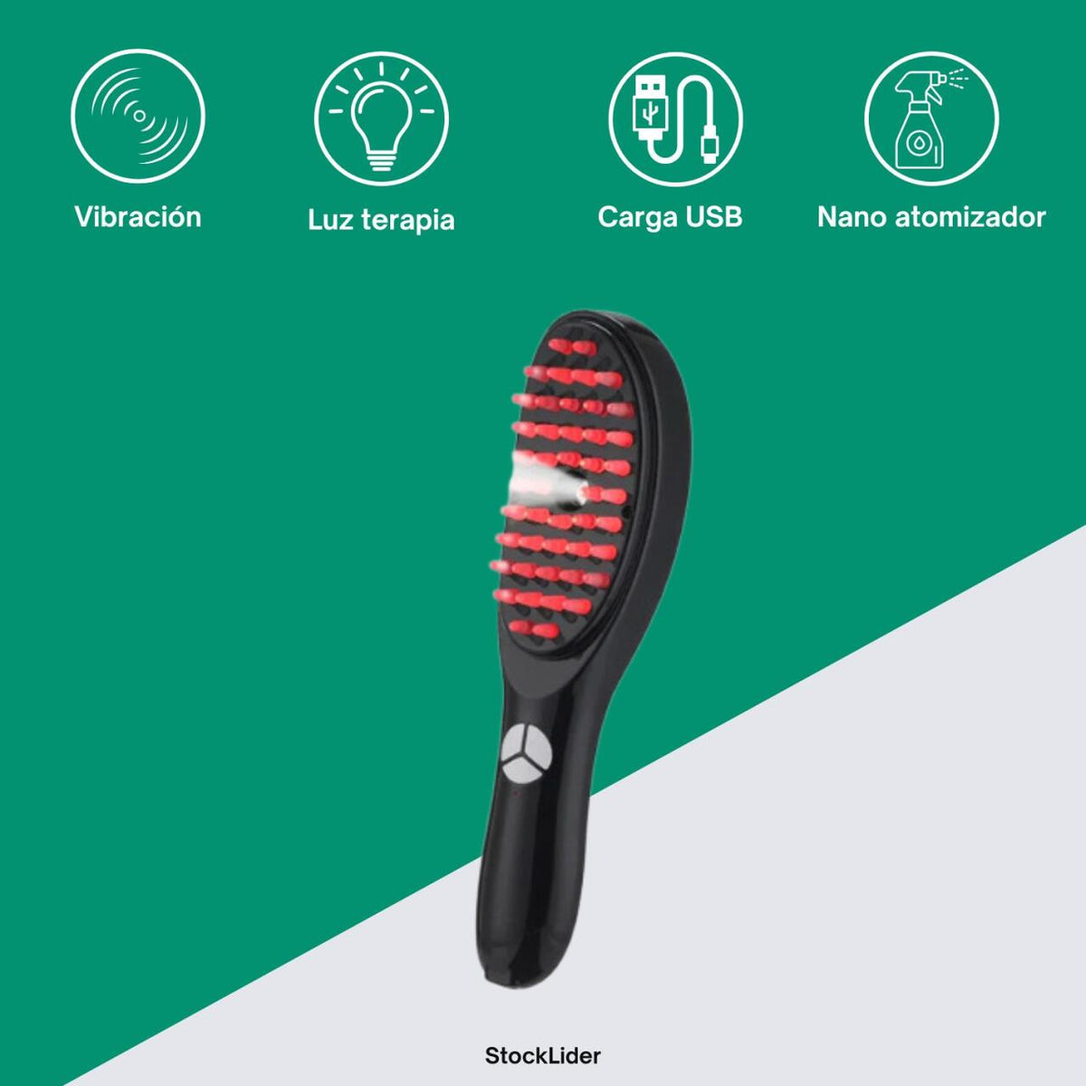 Cepillo de Terapia Capilar con Vapor y Luz Roja