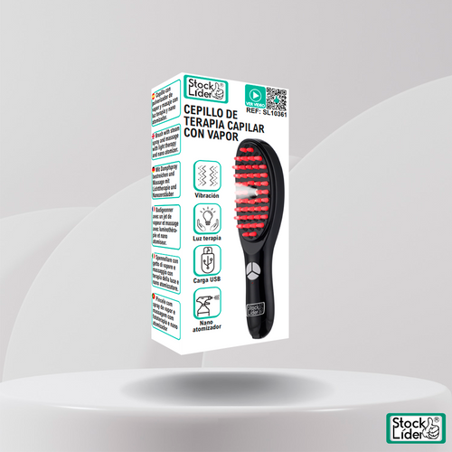 Cepillo de Terapia Capilar con Vapor y Luz Roja