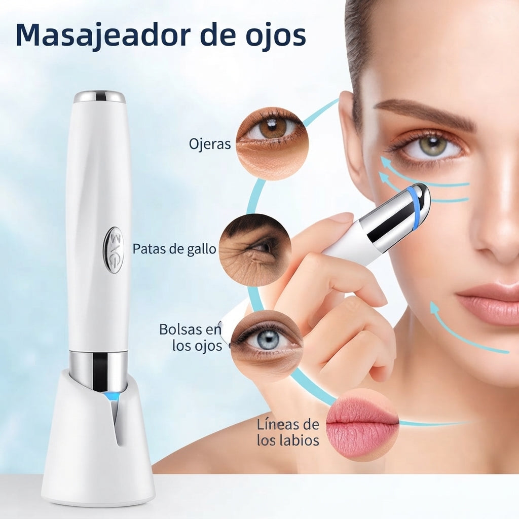 Masajeador de Contorno de Ojos y Labios con Vibración