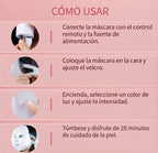 Mascarilla LED de Fototerapia Facial - 7 Colores de Luz