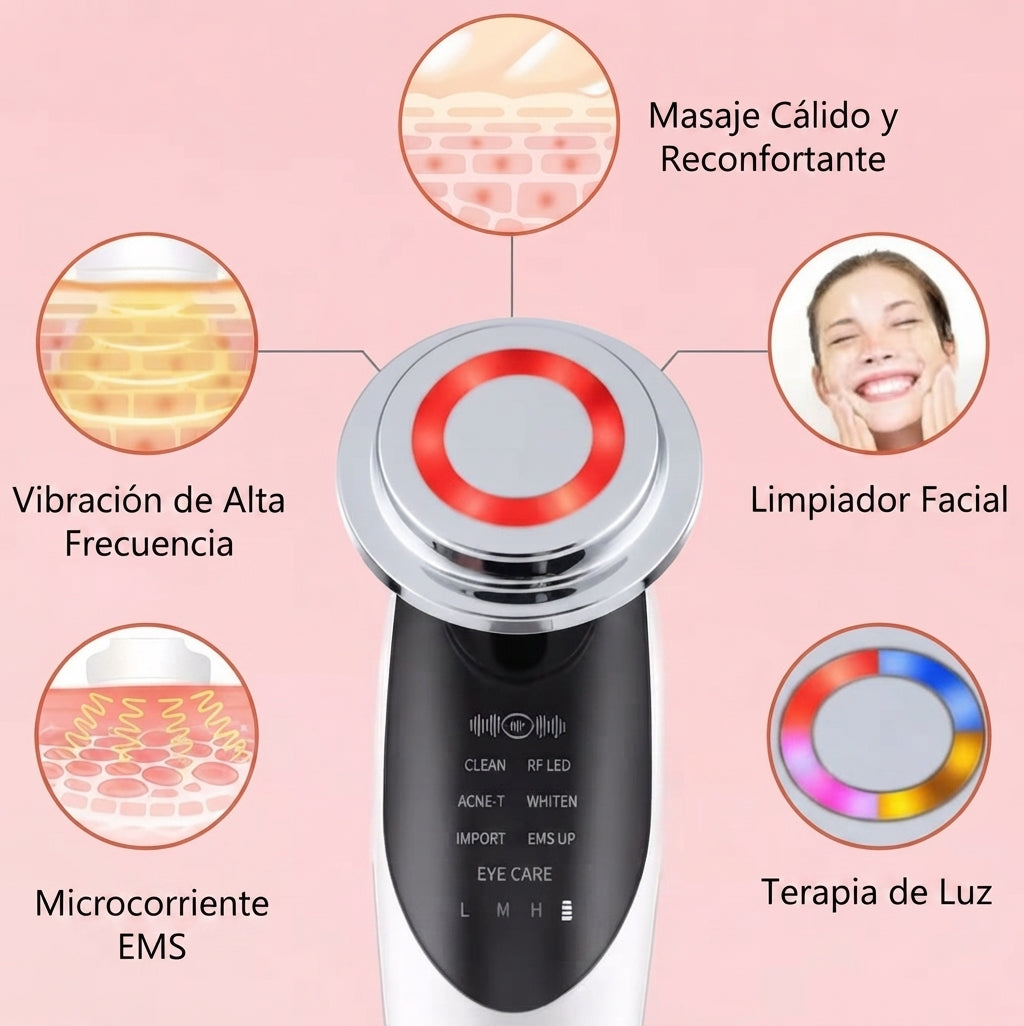Aparato Facial Reafirmante 4 en 1 para el Rostro