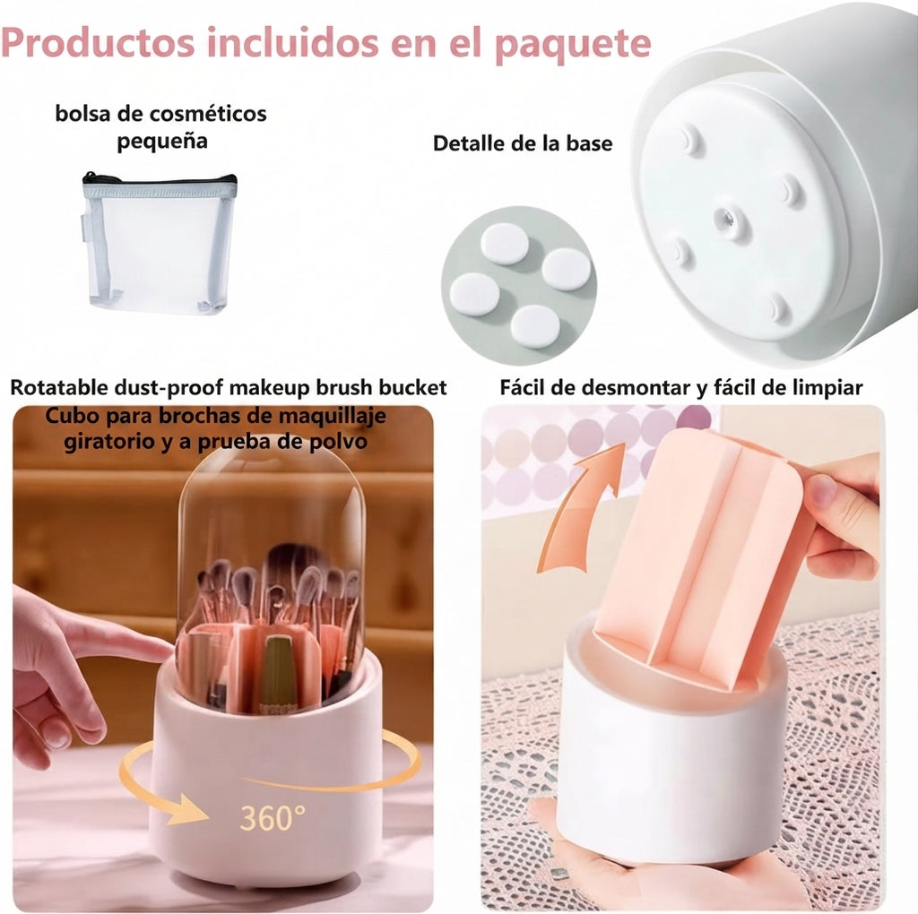 Soporte Organizador de Brochas 360°