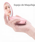 Espejo Compacto 2 en 1 - Iluminación y Batería Externa